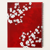 Asie Floral blanc cerisier rouge (Dos)