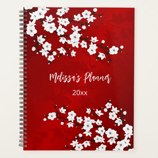 Asie Floral blanc cerisier rouge (Devant)