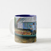 Asie Marché de l'eau Mug (Devant gauche)