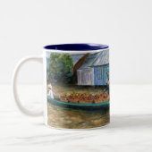 Asie Marché de l'eau Mug (Gauche)