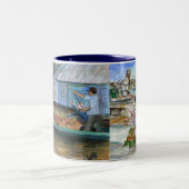 Asie Marché de l'eau Mug (Centre)