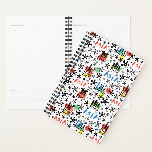 Asie | Motif de symboles (Devant avec enveloppe)