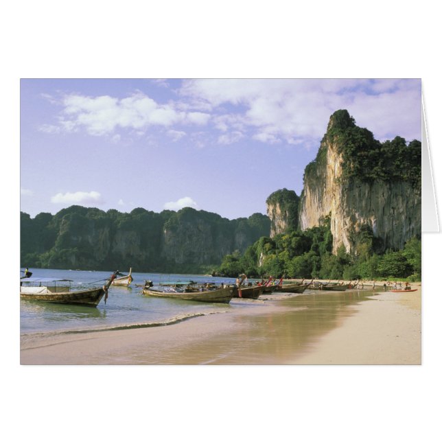 Asie, Thaïlande, Krabi. Plage de West Railay, long (Devant horizontal)
