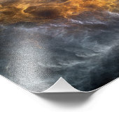 Asiel van lichte fractale kunstsamenstelling foto afdruk (Hoek)