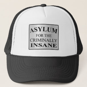 Asile très amusant pour le Casquette des signes cr