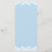 Asindroom Cinderella Bruiloftsmenu Menu (Achterkant)