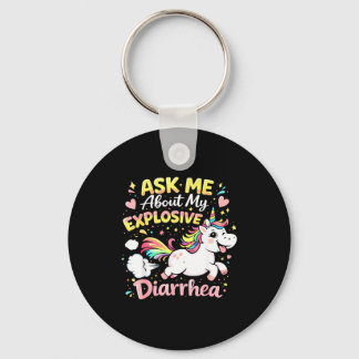 Ask about explosive diarrhea funny poop meme sleutelhanger