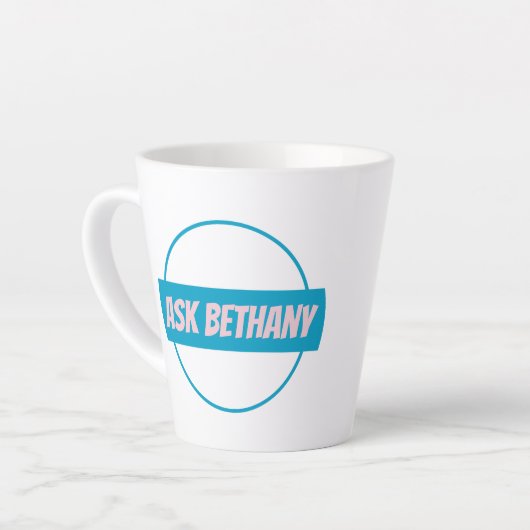 Ask Bethany Latte Mug (Angle gauche)