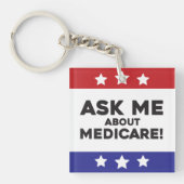 Ask Me About Medicare Keychain (Voorkant)