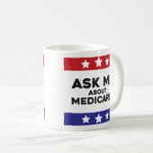 Ask Me About Medicare Mug Koffiemok (Voorkant rechts)