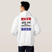 Ask Me About Medicare – Pullover Hoodie (Dos entier)