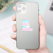 Ask me about my pronouns sticker (Telefoon)