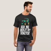 Ask Me About My Tractor   Tractor Drive Tees Men (Voorkant volledig)