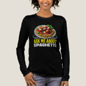 ask me about spaghetti design Tri-Blend shirt (Voorkant)