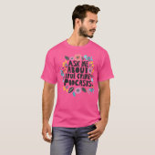 Ask Me About True Crime Podcasts T-shirt (Voorkant volledig)