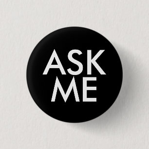 Ask Me Ronde Button 3,2 Cm