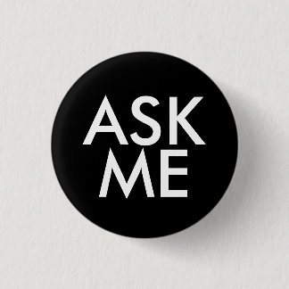 Ask Me Ronde Button 3,2 Cm