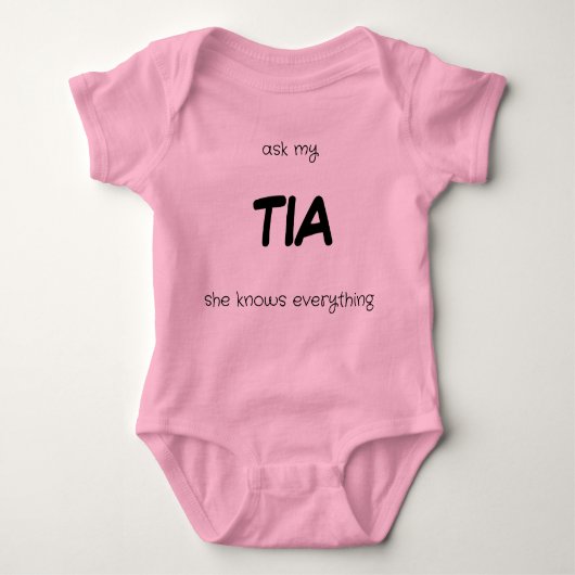 Ask My Tia - She Knows Everything Romper (Voorkant)