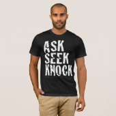 Ask Seek Knock Cracked T-shirt (Voorkant volledig)
