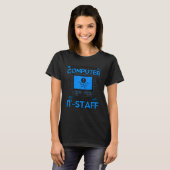 Ask The It Staff Cyber Warrior & Security Expert T-shirt (Voorkant volledig)