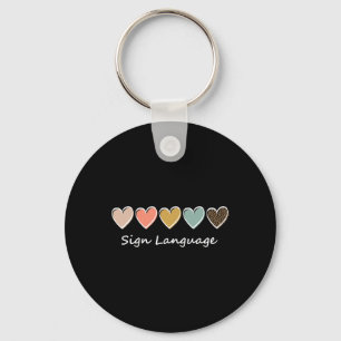 Asl Alfabet Amerikaans Asl Leraar Zingtaal Sleutelhanger