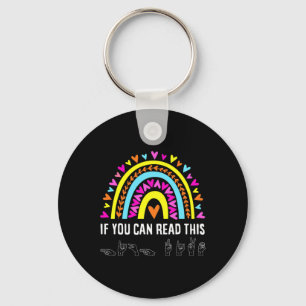 ASL Alphabet American Sing Language ASL Teacher Fu Sleutelhanger
