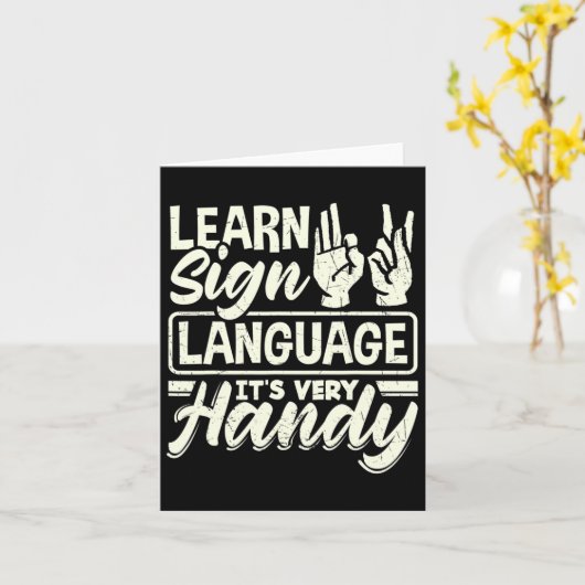 Asl Alphabet Docer American Sing Language Kaart (Gele Bloem)