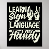 ASL Alphabet docer American Sing Language, Ve Poster (Voorkant)
