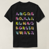 ASL Alphabet Sign Language Forever Roze T-shirt (Design voorkant)
