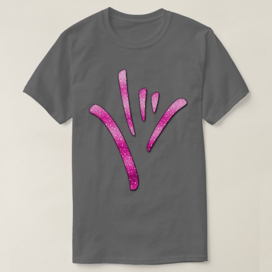 ASL American Sign Language Ik hou van je 5 T-shirt (Design voorkant)