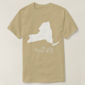 ASL American Sign Language New York T T-shirt (Design voorkant)