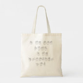 ASL American Sign Language Not Deaf Ignoring Woman Tote Bag (Achterkant)