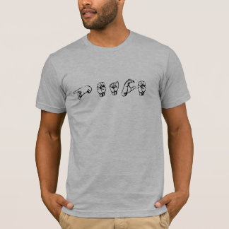 ASL (American Sign Language) Peace T-shirt