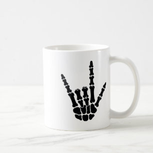 ASL Amerikaanse Gebarentaal I Love You Skeleton Ha Koffiemok