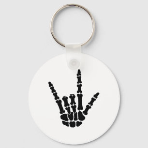 ASL Amerikaanse Gebarentaal I Love You Skeleton Ha Sleutelhanger