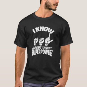 ASL Amerikaanse Gebarentaal Vinger Handteken T-shirt