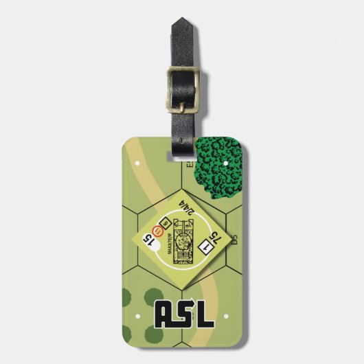 ASL Bagagelabel M4A3 Sherman (Voorkant verticaal)