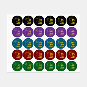 ASL Bananenontwerp - Rijp, Geschild, Ongestoord Labels