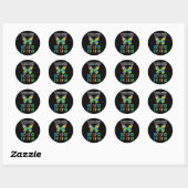 ASL Be Kind s1 ASL Amerikaanse gebarentaal Ronde Sticker (Vel)