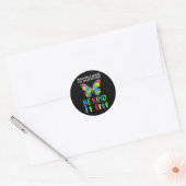 ASL Be Kind s1 ASL Amerikaanse gebarentaal Ronde Sticker (Envelop)