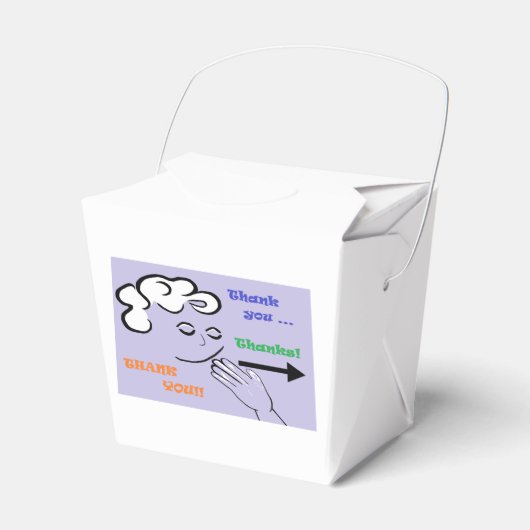 ASL Bedankt Cookie Box! Bedankdoosjes (Voorkant Zijde)