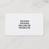 ASL, Carte de visite de langue des signes (Dos)