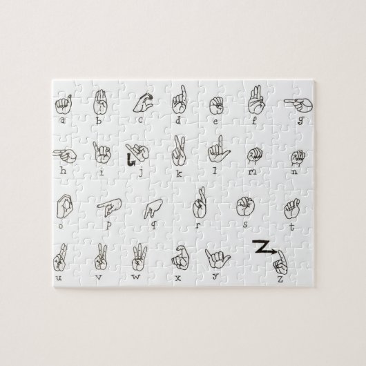 ASL Chart Puzzle Legpuzzel (Horizontaal)