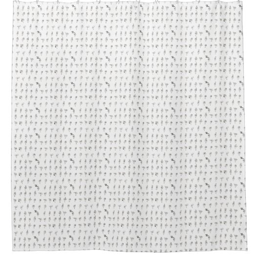 ASL Chart Shower Curtain Douchegordijn (Voorkant)