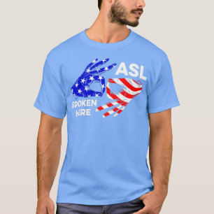 ASL Class Sign Language Speak Senior Afstuderen de T-shirt