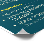 ASL Classroom richtlijnen, poster (Hoek)