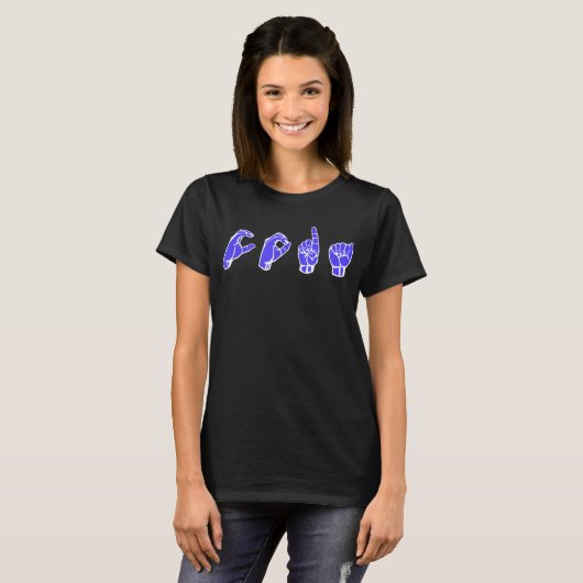 ASL CODA Shirt Deaf Interpreter Sign Language (Voorkant volledig)