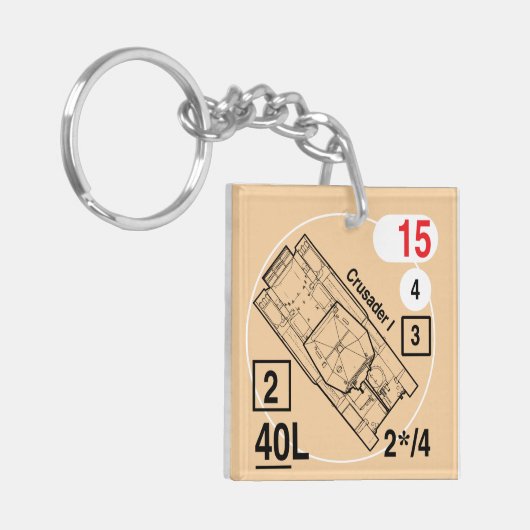 ASL Crusader I Sleutelhanger Fob (Voorkant Links)