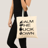 ASL CTFD Calm de F**K omlaag #USAPatriotGraphics Tote Bag (Voorkant (product))