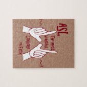 ASL De mooiste taal Legpuzzel (Horizontaal)